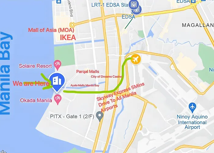 Playful 1br With Magnificant Bayview Garden View Near Okada, Solaire, Aiports Manila